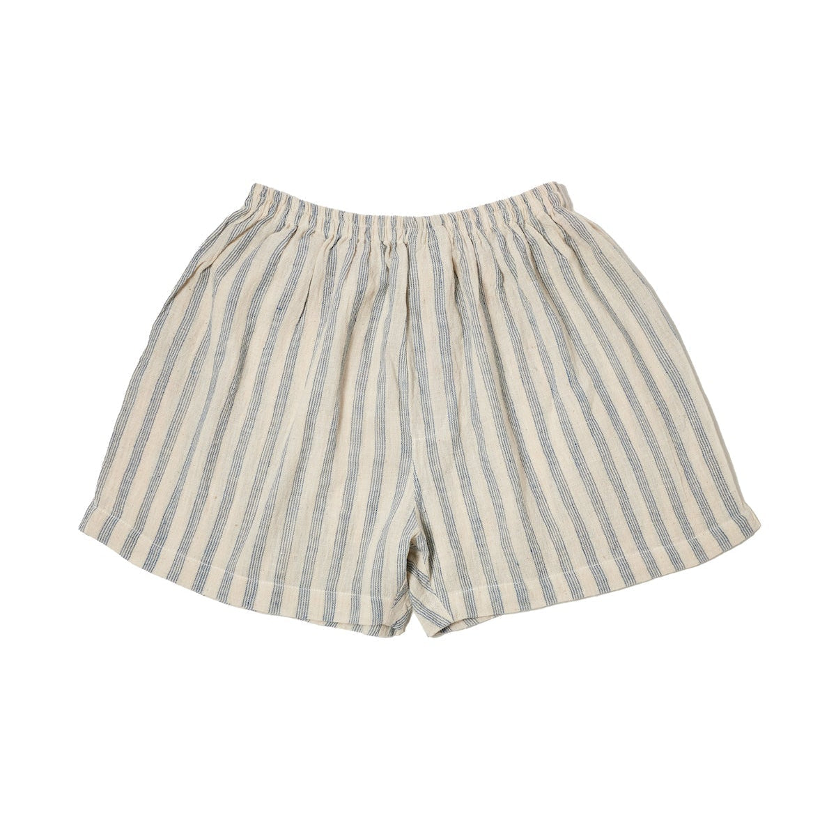 100% Organic Cotton Natural-dyed Handloom Boxers for Women | Blue Stripes