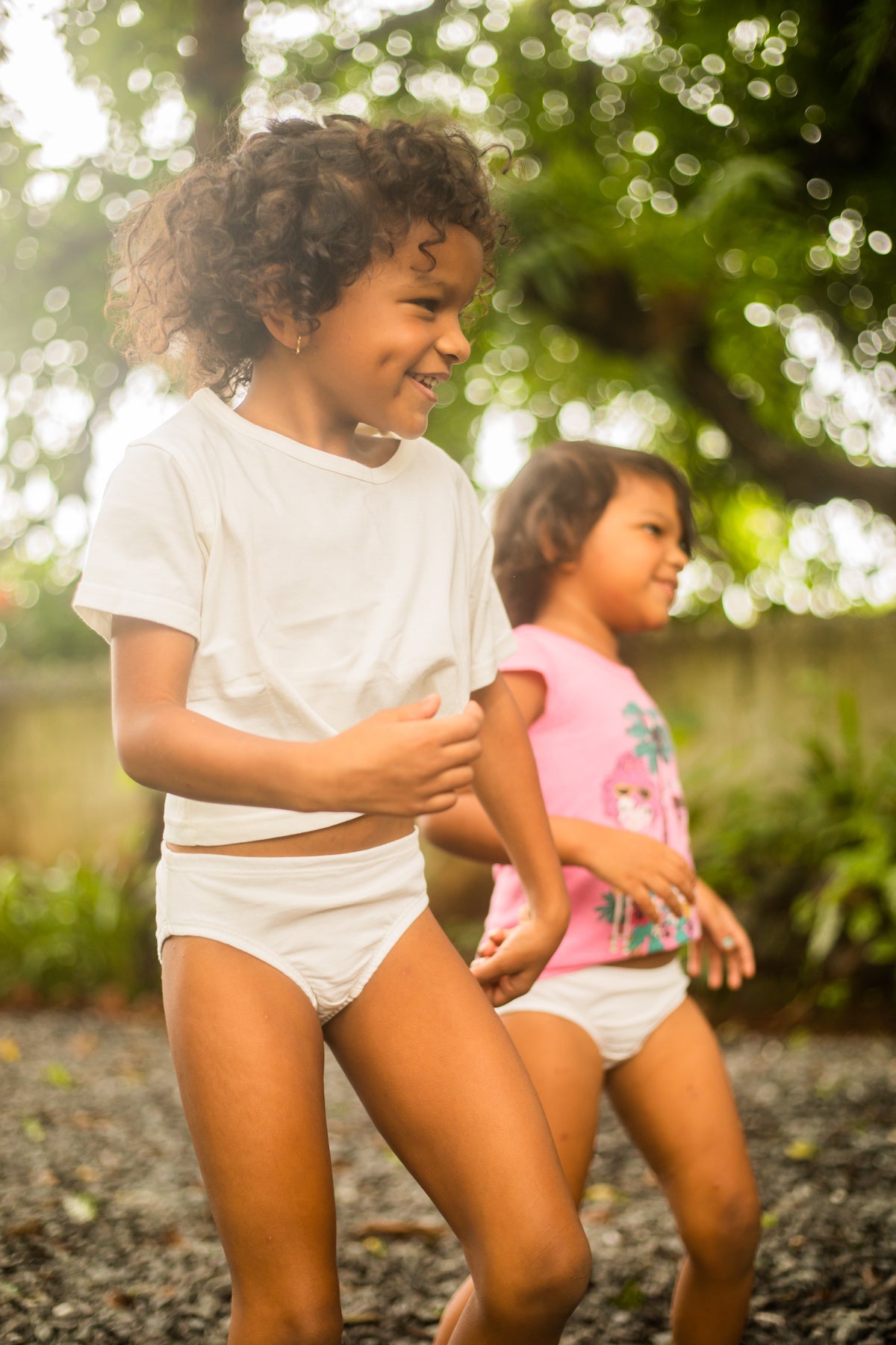 100% Girls Organic Cotton Underwear | Kids Panties | Hipster - Raindrops