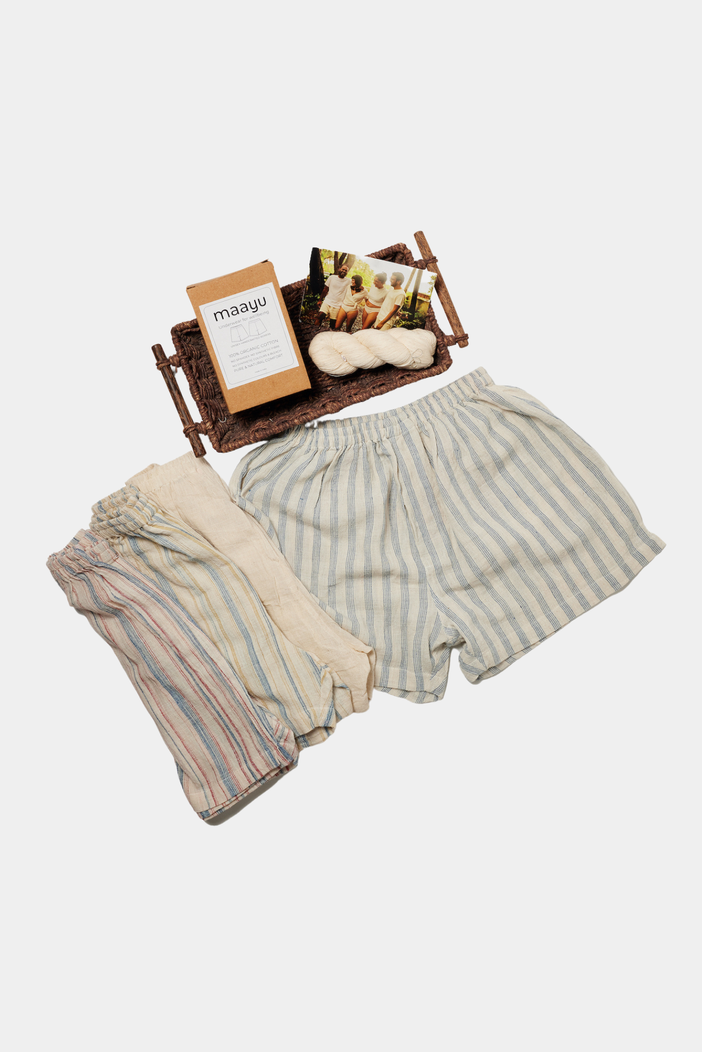 Organic Cotton Boxer Shorts For Women | Handloom and Natural dyed Boxers | Mix Colors Combo Pack of 3