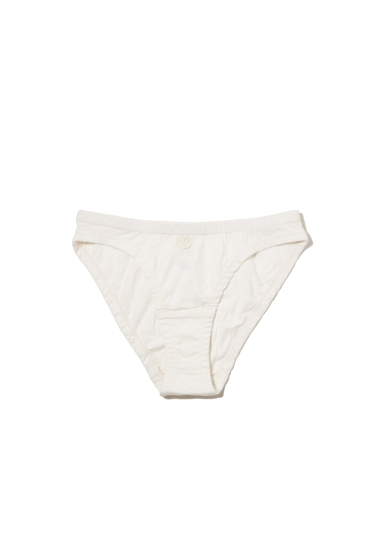 Women's 100% Organic Cotton Bikini Underwear with Handmade Crochet Identifier