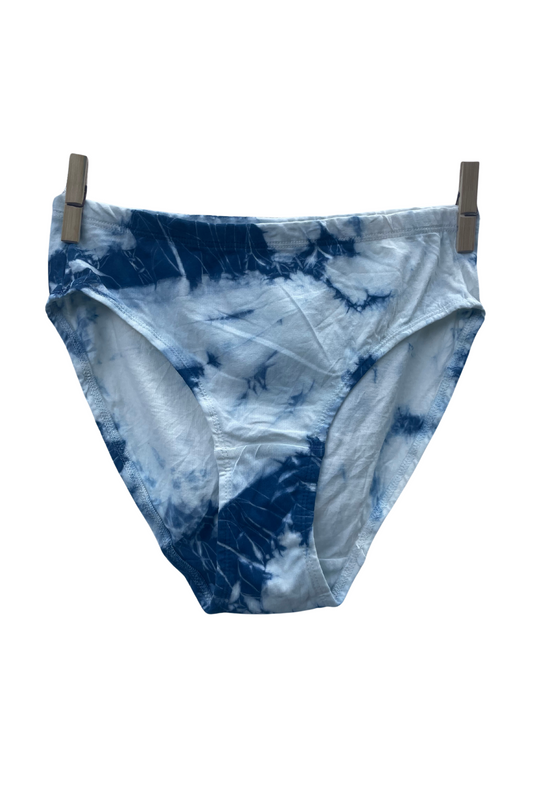 Women's "Puddles" Hipster Underwear | 100% Organic Cotton | Light Weight Women's Panty | Naturally dyed - Indigo | Chemical-free & Spandex-free