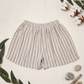 100% Organic Cotton Natural-dyed Handloom Boxers for Women | Ocean Stripes