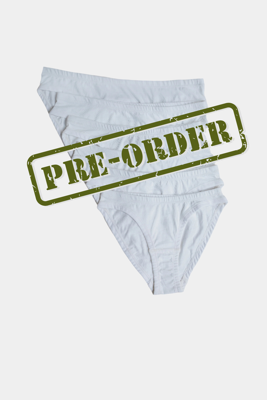 Pre Booking 100% Organic Cotton Women's Bikini - Clouds | Pack of 6