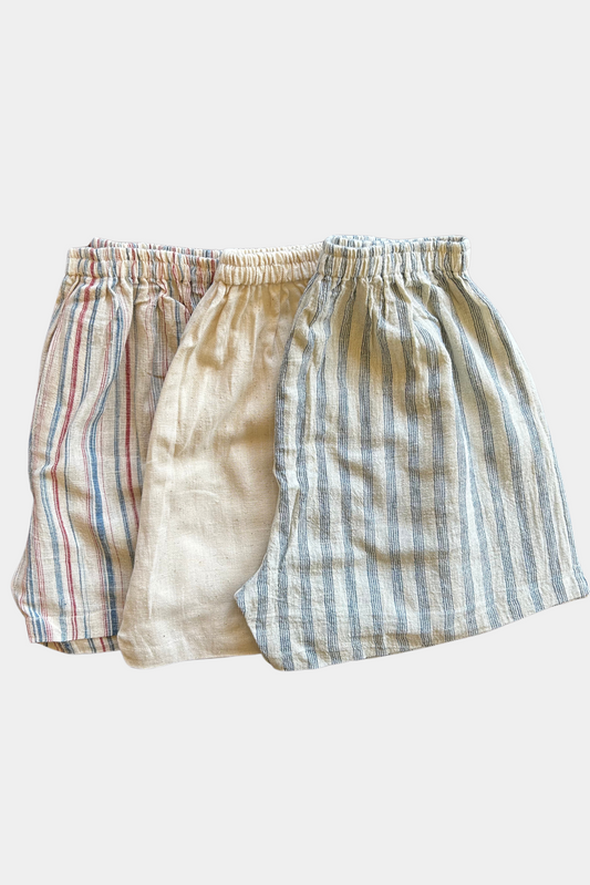 Mens Organic Cotton Boxer Shorts | Handloom and Natural dyed Boxers | Mix Colors Combo Pack of 3