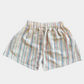 Kids 100% Organic Cotton Natural-dyed Handloom Boxers | Blue Red Stripes - Sunset