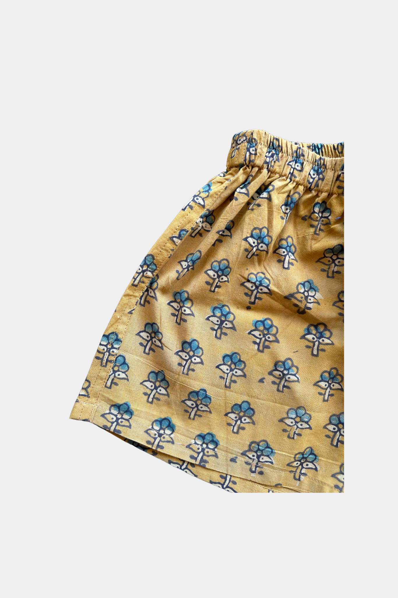 Kids 100% Organic Cotton Boxers  | Block-printed Natural-dyed  | Mix Prints And Colors