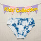 100% Girls Organic Cotton Underwear | Girl's Panty |  Indigo Splash Blue